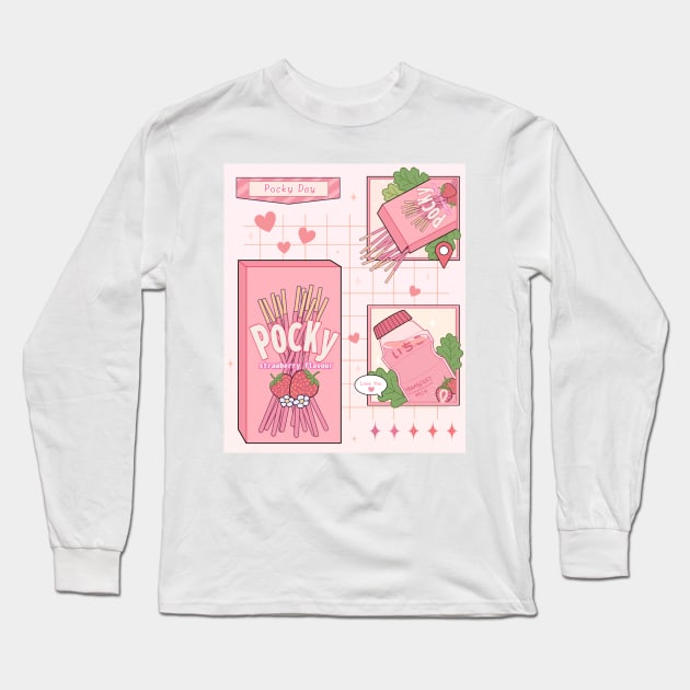 Pocky Long Sleeve T-Shirt by unosakichan